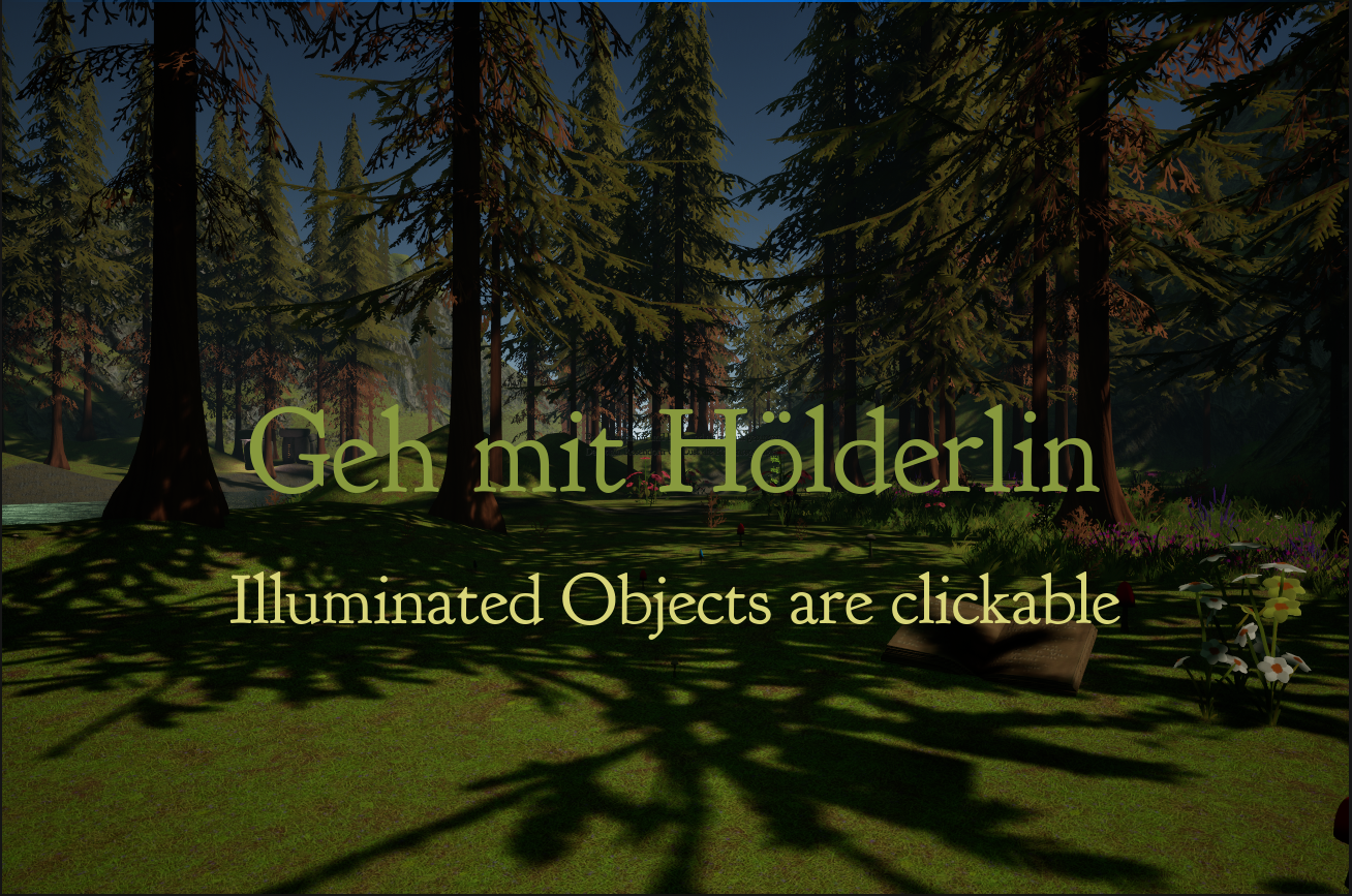 VR forest environment