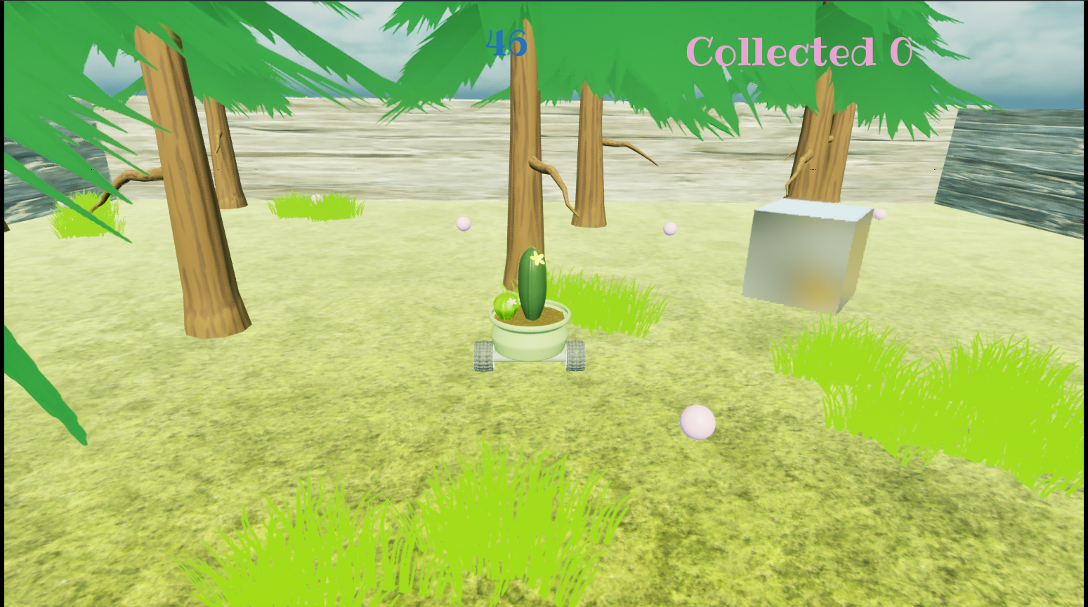 Cactus in Game Environment